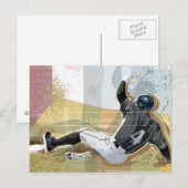 Baseball-Player-Folie 2 Postkarte (Vorne/Hinten)