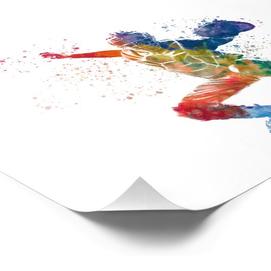 baseball player fotodruck (Ecke)