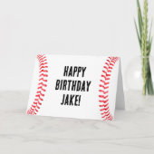 Baseball-Player-Geburtstagspartei-benutzerdefinier Karte (Vorderseite)