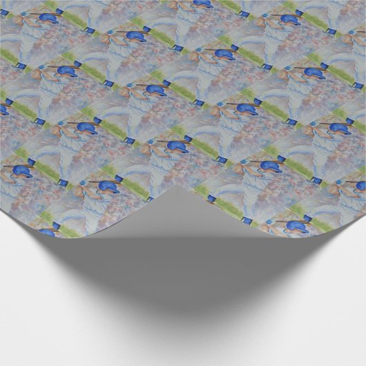 Baseball Player Geschenkpapier (Ecke)