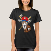 Baseball Player Goat Pitcher Catcher Baseball Coa T-Shirt (Vorderseite)