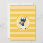 Baseball Player Hispanic Boys Einladung Geburtstag (Rückseite)