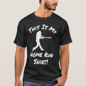 Baseball Player Homerun T-Shirt (Vorderseite)
