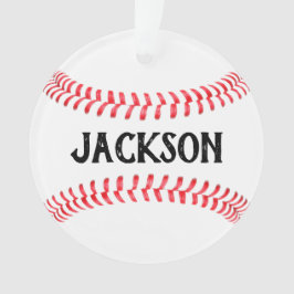 Baseball Player Individuelle Name Personalisiert W Ornament