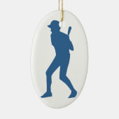 BASEBALL PLAYER KERAMIKORNAMENT (Rechts)