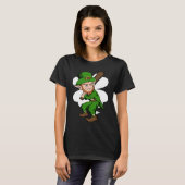 Baseball Player Leprechaun St Patrick's Day Baseba T-Shirt (Vorne ganz)