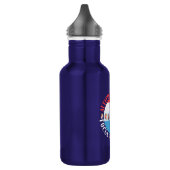 Baseball Player Mindset - Red White Blue Edelstahlflasche (Links)