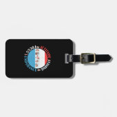 Baseball Player Mindset - Red White Blue Gepäckanhänger (Vorderseite horizontal)