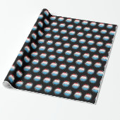 Baseball Player Mindset - Red White Blue Geschenkpapier (Ungerollt)