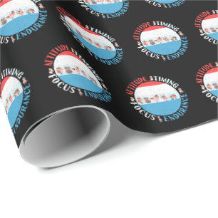 Baseball Player Mindset - Red White Blue Geschenkpapier