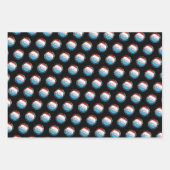 Baseball Player Mindset - Red White Blue Geschenkpapier Set (Vorderseite 3)