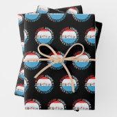 Baseball Player Mindset - Red White Blue Geschenkpapier Set (Beispiel)