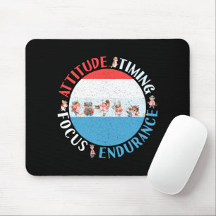 Baseball Player Mindset - Red White Blue Mousepad