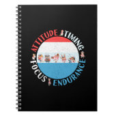 Baseball Player Mindset - Red White Blue Notizblock (Vorderseite)