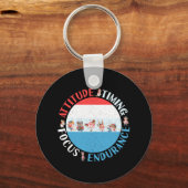 Baseball Player Mindset - Red White Blue Schlüsselanhänger (Vorderseite)