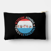 Baseball Player Mindset - Red White Blue Zubehörtasche (Rückseite)