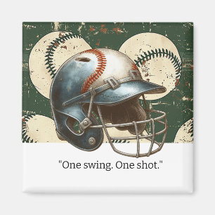 Baseball Player Motivation Magnet