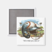 Baseball Player Motivation Magnet (Vorderseite/Rückseite)