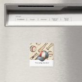 Baseball Player Motivation Magnet (In Situ (Geschirrspüler))