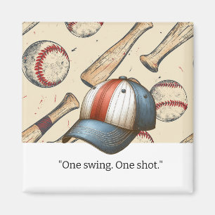 Baseball Player Motivation Magnet
