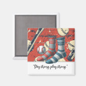 "Baseball Player Motivation Magnet (Vorderseite/Rückseite)