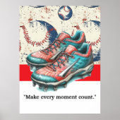 Baseball Player Motivation Poster (Vorne)