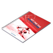 Baseball-Player-Notebook Notizblock (Linke Seite)