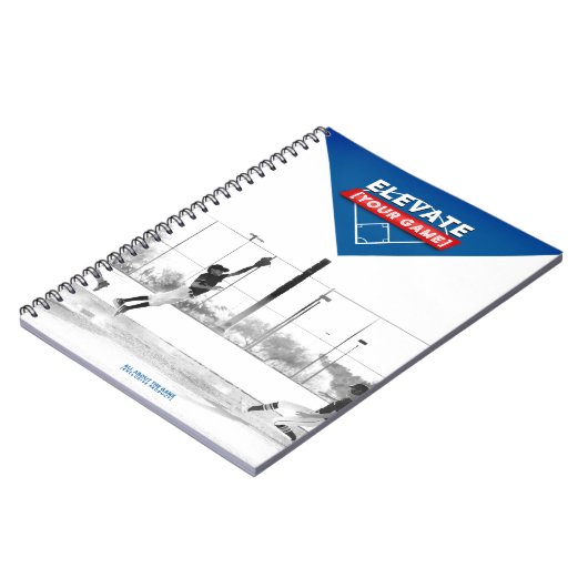 Baseball-Player-Notebook Notizblock (Linke Seite)