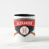 Baseball Player personalisieren Tasse (Zentrum)