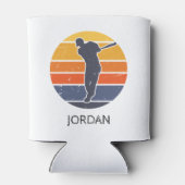 Baseball Player Personalisiert Dosenkühler (Rückseite)