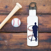 Baseball Player Personalisiert Edelstahlflasche