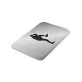 Baseball Player Pitcher Windup Badematte (Schrägansicht)