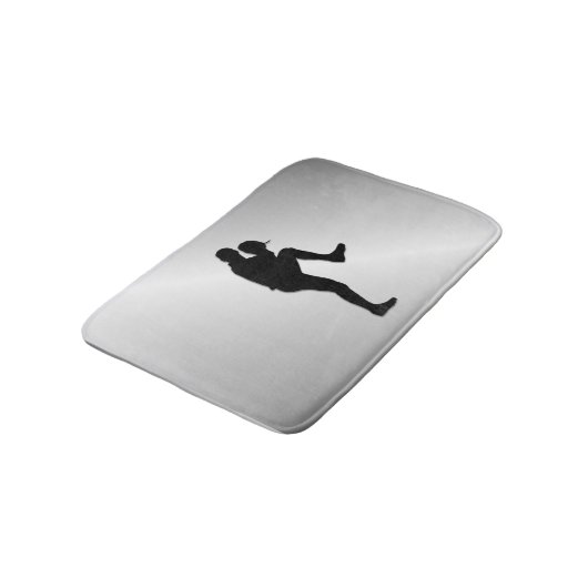 Baseball Player Pitcher Windup Badematte (Schrägansicht)