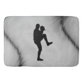 Baseball Player Pitcher Windup Badematte (Vorderseite)