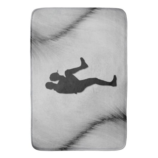 Baseball Player Pitcher Windup Badematte (Vorderseite Vertikal)