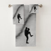 Baseball Player Pitcher Windup Badhandtuch Set (Insitu)