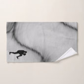 Baseball Player Pitcher Windup Badhandtuch Set (Handtuch)