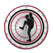 Baseball Player Pitcher Windup Dartscheibe (vorne)