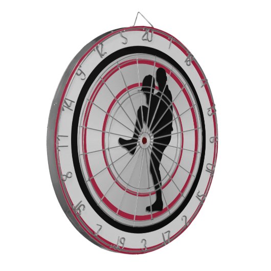 Baseball Player Pitcher Windup Dartscheibe (Vorderseite Links)