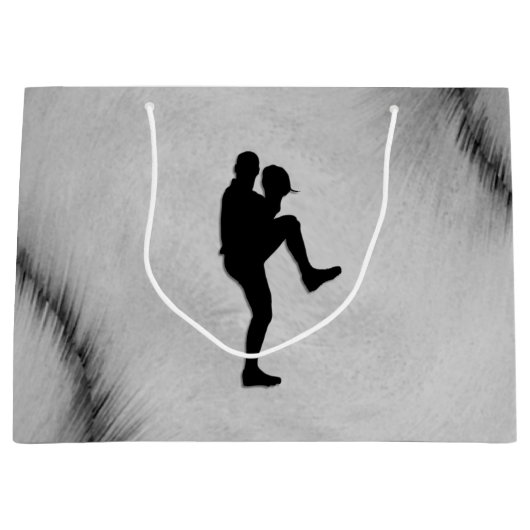 Baseball Player Pitcher Windup Große Geschenktüte (Vorderseite)