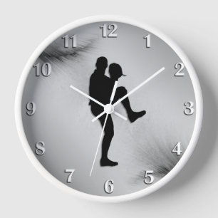 Baseball Player Pitcher Windup weiße Zahlen Uhr