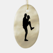 Baseball Player Pitcher winduzieren Keramikornament (Rechts)