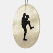 Baseball Player Pitcher winduzieren Keramikornament (Links)