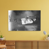 Baseball Player Portrait Holding Bat Leinwanddruck (Insitu (Wohnzimmer))