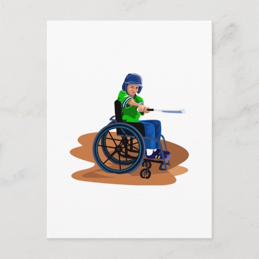 Baseball Player Postkarte (Vorderseite)