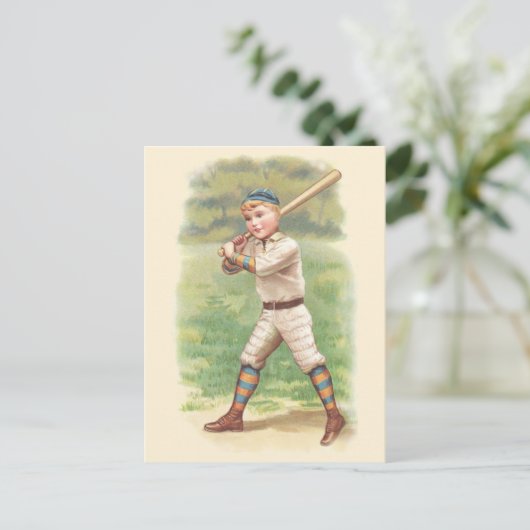 Baseball Player Postkarte (Stehend Vorderseite)