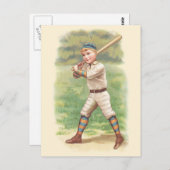 Baseball Player Postkarte (Vorne/Hinten)