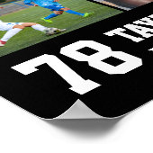 Baseball Player Senior Night Sports Foto Collage Poster (Ecke)