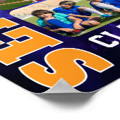 Baseball Player Senior Night Sports Photo Collage Poster (Ecke)