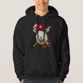 Baseball Player Sheep Lamb Pitcher Catcher Basebal Hoodie (Vorderseite)